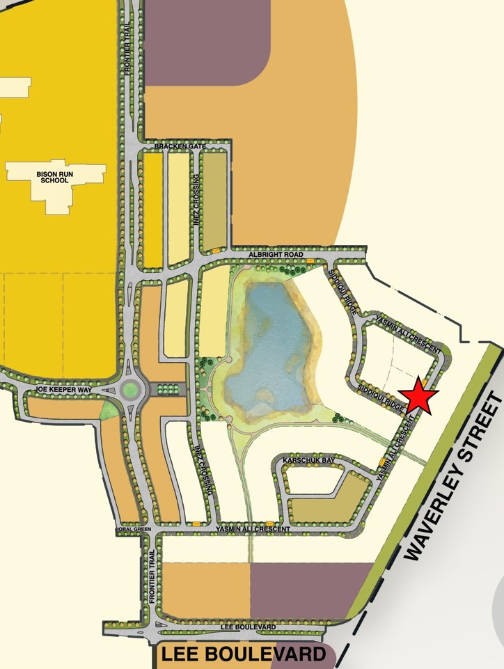 Location Map for Bison Run Show Homes